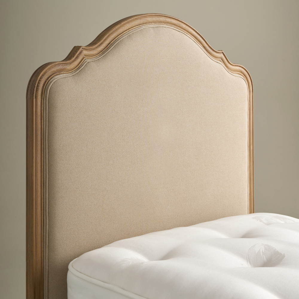 Sienna Beau Linen Bed, Weathered Oak / Natural, Single